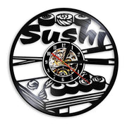Relojes Reloj de vinilo de sushi ecomboutique138 OrnateVogue Títulopredeterminado