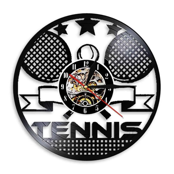 Relojes Reloj de vinilo de tenis ecomboutique138 OrnateVogue Títulopredeterminado