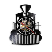 Relojes Reloj de vinilo de tren vintage ecomboutique138 OrnateVogue Títulopredeterminado