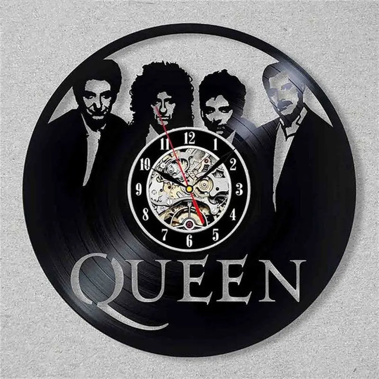 Relojes Reloj de vinilo queen ecomboutique138 OrnateVogue Títulopredeterminado