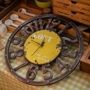 Relojes Reloj industrial amarillo ecomboutique138 OrnateVogue