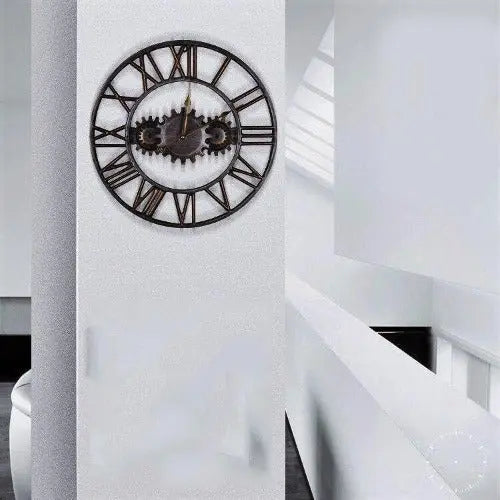 Relojes Reloj industrial de gran tamaño ecomboutique138 OrnateVogue