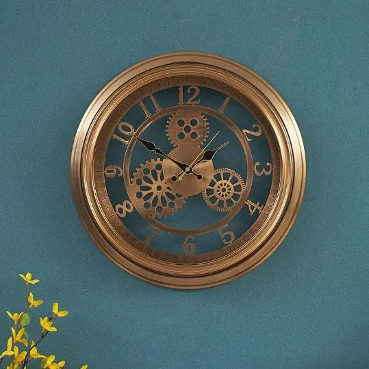 Relojes Reloj industrial dorado ecomboutique138 OrnateVogue