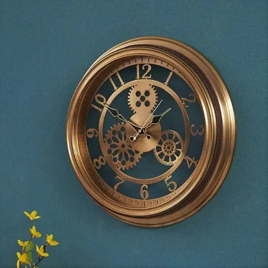 Relojes Reloj industrial dorado ecomboutique138 OrnateVogue