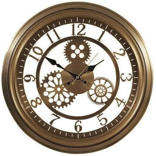 Relojes Reloj industrial dorado ecomboutique138 OrnateVogue Títulopredeterminado