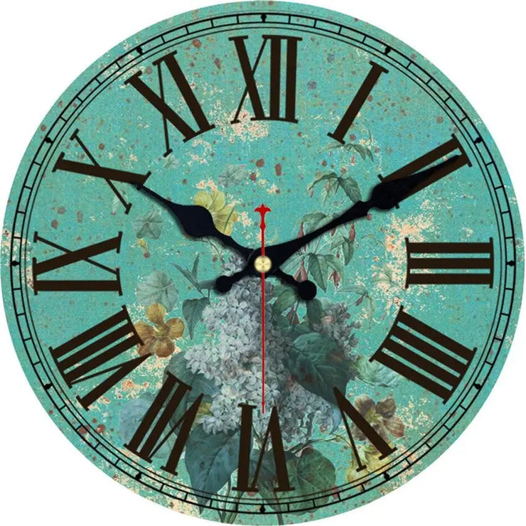 Relojes Reloj vintage azul turquesa ecomboutique138 OrnateVogue 15cm
