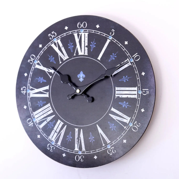 Relojes Reloj vintage lys flores ecomboutique138 OrnateVogue 35cm