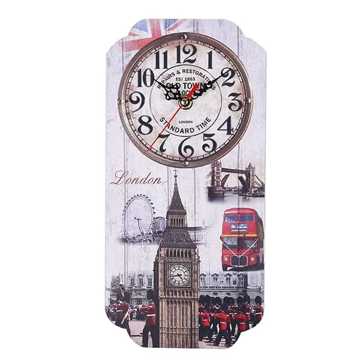 Relojes Reloj vintage rectangular de Londres ecomboutique138 OrnateVogue Títulopredeterminado