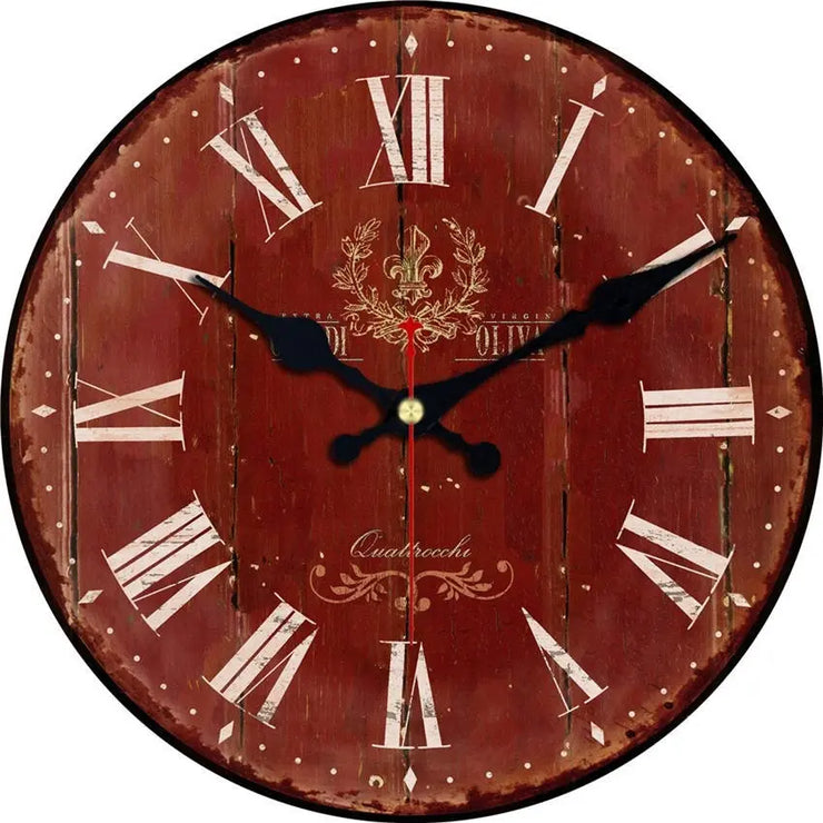 Relojes Reloj vintage rojo ecomboutique138 OrnateVogue 15cm