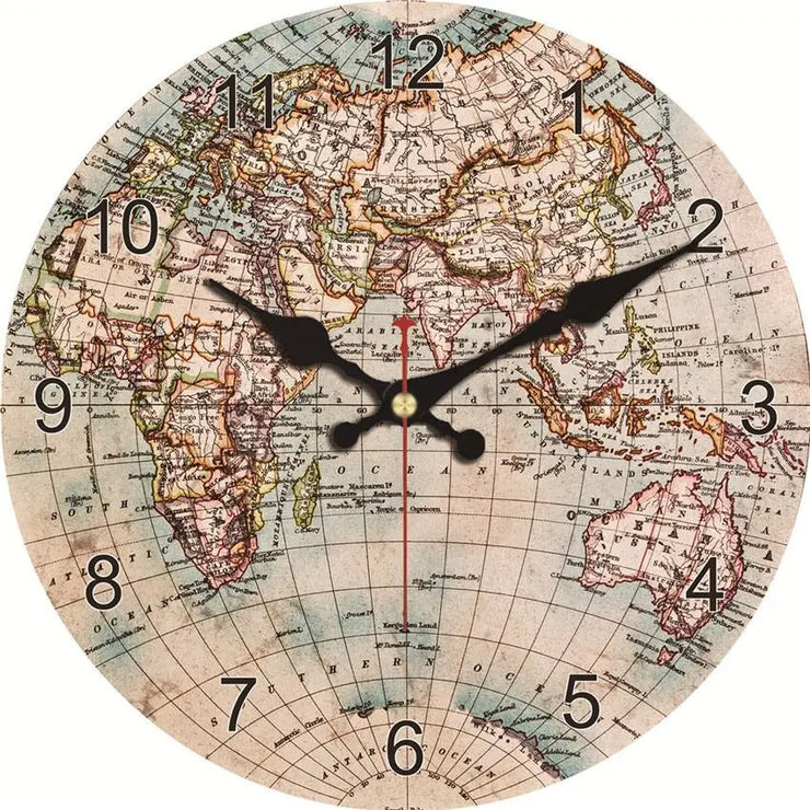 Relojes Tarjeta de reloj vintage del mundo retro ecomboutique138 OrnateVogue 15cm