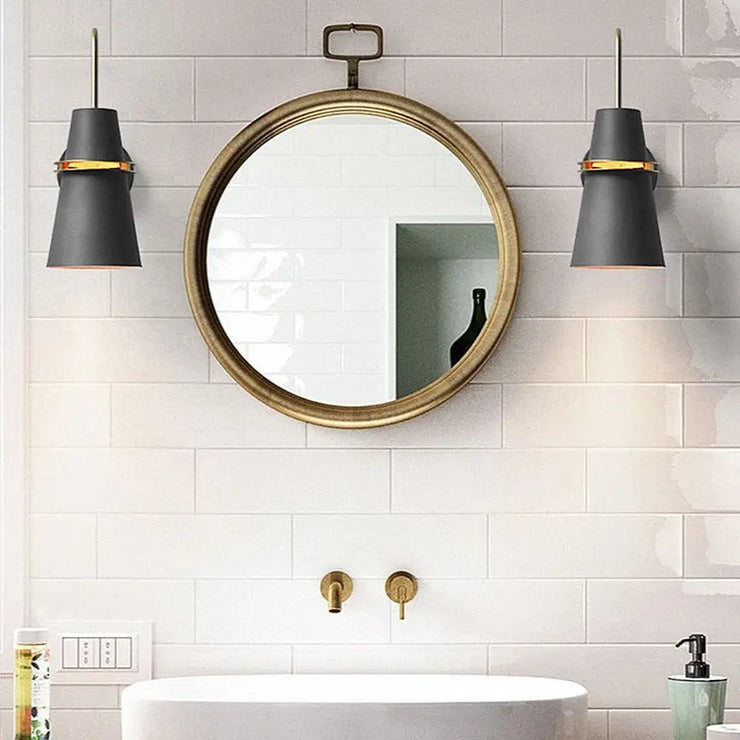 Luces de pared Aplique de pared para baño con pantalla ecomboutique138 OrnateVogue Una-lámpara-de-pared