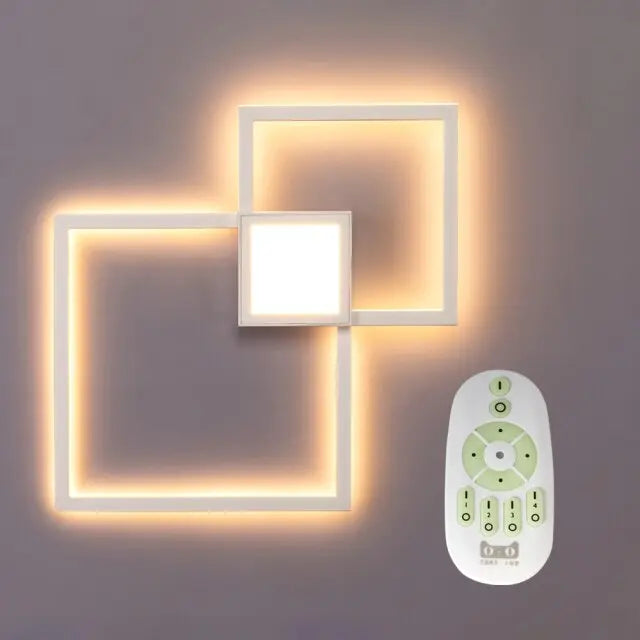 Luces de pared Aplique de pared inalámbrico con diseño moderno ecomboutique138 OrnateVogue Blanca