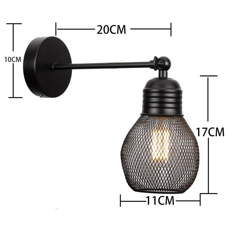 Luces de pared Luz de pared industrial LED ecomboutique138 OrnateVogue