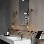 Luces de pared Aplique de pared de baño estilo retro ecomboutique138 OrnateVogue Default-Title